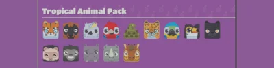 Blooks of Tropical Animal Pack